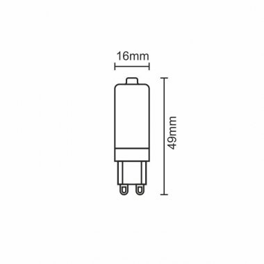 LED žárovka 4W - G9 / SMD / 6000K - ZLS604C-4