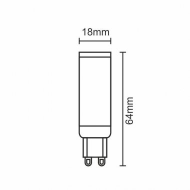 LED žárovka 7W - G9 / SMD / 6000K - ZLS606C-3