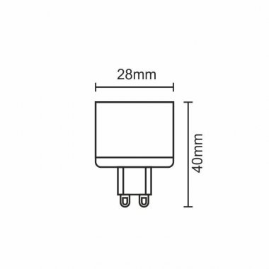 LED žárovka 5W - G9 / SMD / 2800K / W - ZLS615CW-1