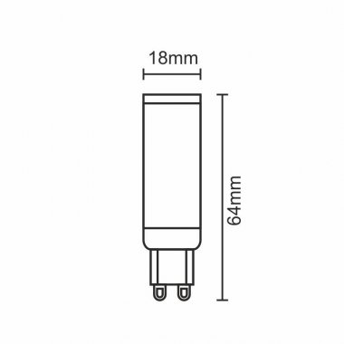 LED žárovka 7W - G9 / SMD / 2800K - ZLS616C-3