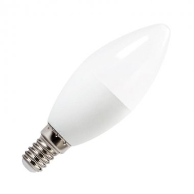 LED žárovka 8W - C37 / E14 / SMD / 6500K - ZLS704