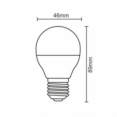 LED žárovka 8W - G45 / E27 / SMD / 6500K - ZLS809-3