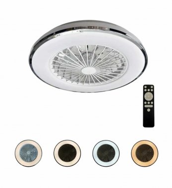 LED svítidlo OPAL + stropní ventilátor + dálkový ovladač 48W - LCL6342