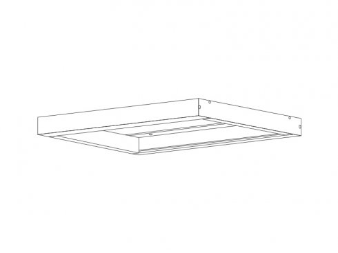 KOVOVÝ RÁM 600x600 pro přisazenou montáž vestavných LED panelů