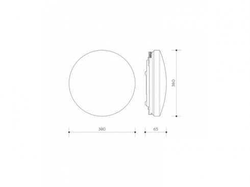 Přisazené stmívatelné LED svítidlo 25W PLAFON CIRCLE DIM CCT - LEDMED-2