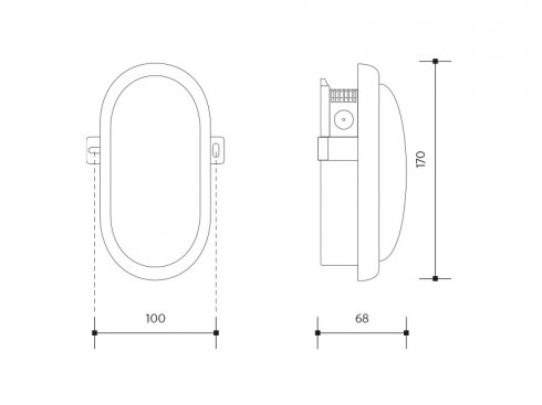 LEDMED OVAL LED přisazené svítidlo 5W, bílá - neutrální-3