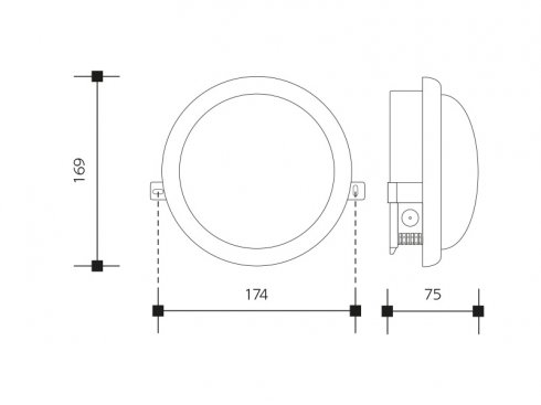 LEDMED KRUH LED přisazené svítidlo 10W, bílá - neutrální-2