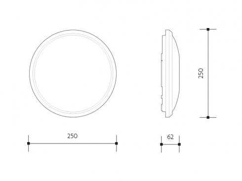 CHARLIE S ROUND stropní a nástěnné LED svítidlo s radar senzorem 12W - neutrální-2