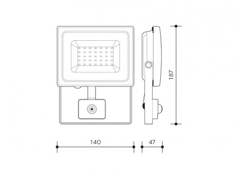 LEDMED VANA SMD S LED reflektor se senzorem 30W-2