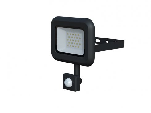 VANA SMD S LED reflektor se senzorem 20W, černá - neutrální