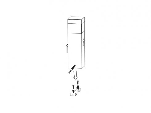 Zahradní sloupek / svítidlo se soumrakovým senzorem GARD 36cm-3