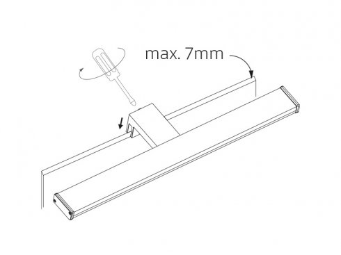 LED svítidlo na zrcadlo do koupelny ARVEN 8W IP44 - teplá-5