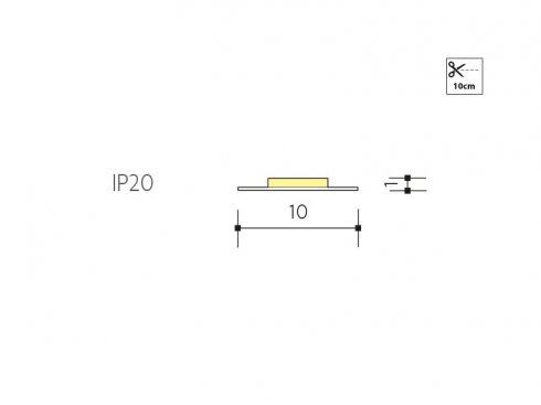 LED PÁSEK WW 24V 14,4W 10mm IP20 - 6030 teplá bílá (kotouč 5m)-2