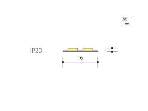 LED PÁSEK WW 24V 28,8W 16mm IP20 - 6030 teplá bílá (kotouč 5m)-2