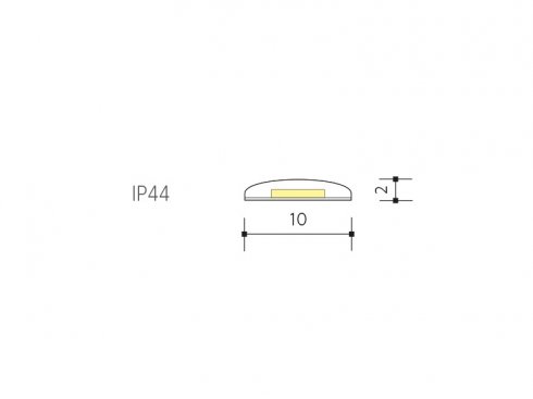 LED PÁSEK WW 24V 14,4W 10mm IP44 - 2835 teplá bílá (kotouč 5m)-2