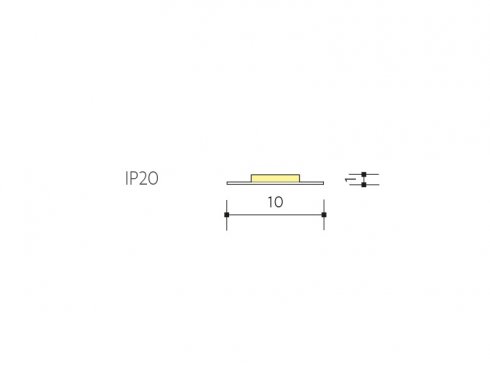 LED PÁSEK WW 12V 4,8W 10mm IP20 - 2835 teplá bílá (kotouč 5m)-2