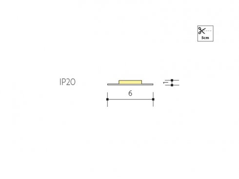 LED PÁSEK CW 24V 6W 6mm IP20 - 2835 studená bílá OHEBNÝ (kotouč 5m)-2