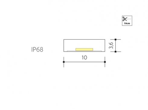 LED PÁSEK CW 24V 14,4W 10mm IP 68 - 6030 studená bílá (kotouč 5m)-2