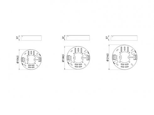 Vestavné/přisazené LED svítidlo 12W DOWNLIGHT ROUND IP66 - teplá bílá-4