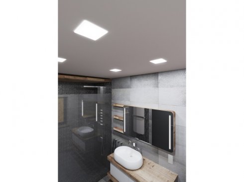 LED DOWNLIGHT SQUARE vestavné hranaté LED svítidlo IP66 6W - teplá bílá-2