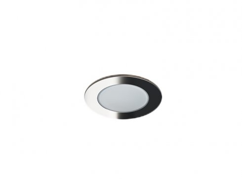 Pevný LED podhled SPOTLIGHT IP65 ROUND bodovka, stříbrná - teplá