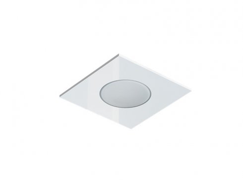 Pevný LED podhled SPOTLIGHT IP65 SQUARE bodovka, bílá - teplá