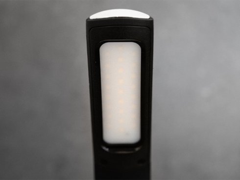 Stolní LED lampička LORD LED, černá kůže - neutrální-4