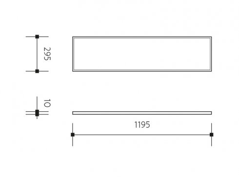 LED PANEL THIN UGR vestavný obdélníkový 1200x300 50W - neutrální (Ra>80)-1