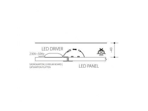 PANLUX LED PANEL EVO UGR 19 vestavný čtvercový 600x600 24W - neutrální-5