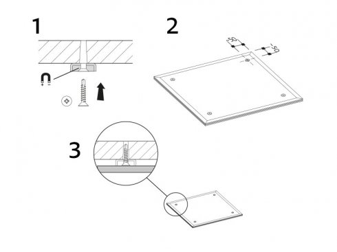 LED PANEL THIN UGR vestavný obdélníkový 1200x300 40W - neutrální (Ra>80)-4