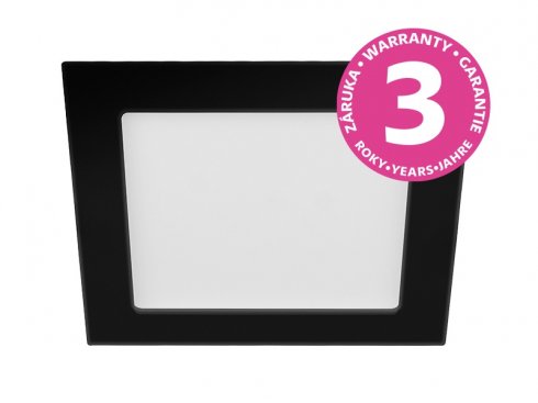 Hranaté podhledové LED svítidlo DOWNLIGHT CCT SQUARE IP44 6W černý-1