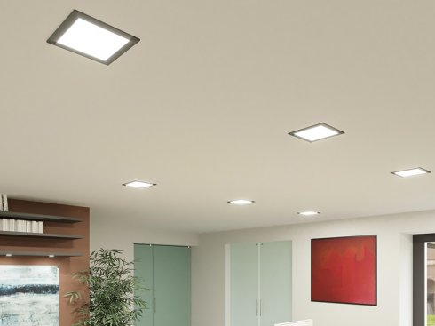 Hranaté podhledové LED svítidlo DOWNLIGHT CCT SQUARE IP44 6W černý-3