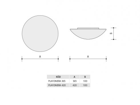 PLAFONIERA EVO 420 LED 2700K-3