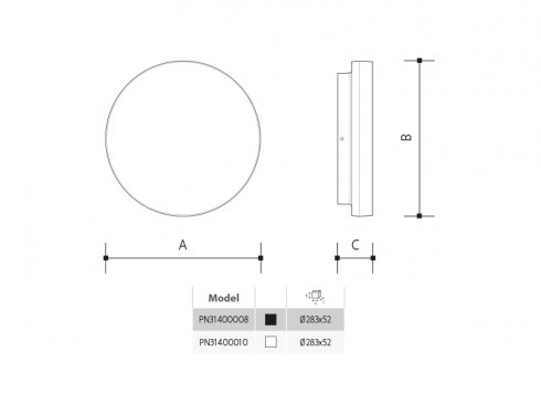 VERONA CIRCLE přisazené stropní či nástěnné LED svítidlo, CCT IP54, černá-2