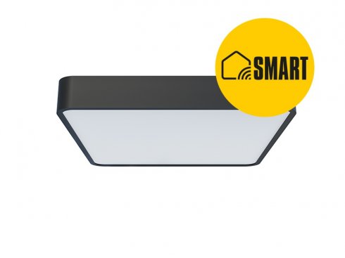 Přisazené chytré LED svítidlo VERONA SQUARE SMART Tuya Wifi, černá-1