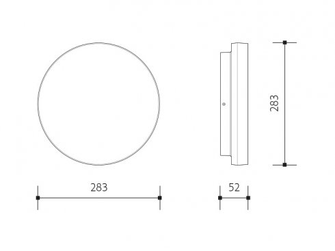 Přisazené chytré LED svítidlo VERONA CIRCLE SMART Tuya Wifi, černá-4