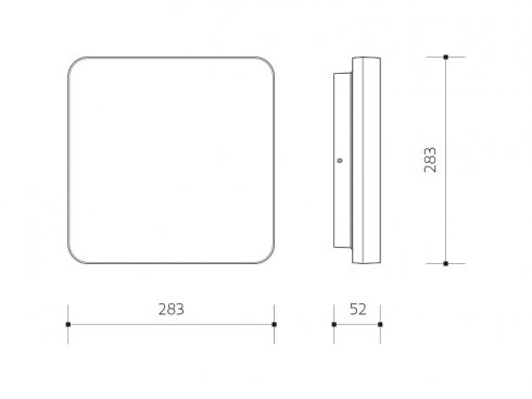 Přisazené chytré LED svítidlo VERONA SQUARE SMART Tuya Wifi, bílá-4