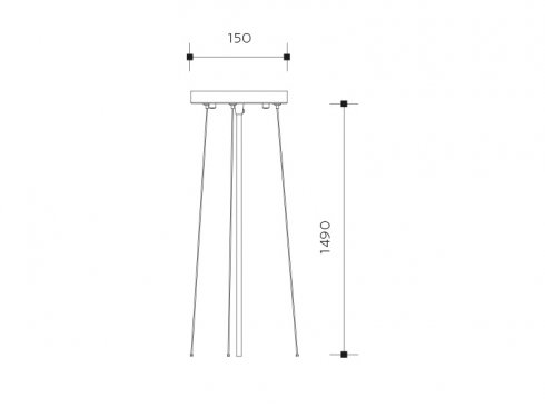 Montážní set pro zavěšení ITAKA 150cm-1