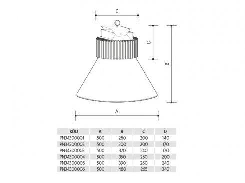 GALEON LED průmyslové svítidlo 230V - neutrální  300W-3