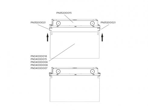 KLIPY pro zavěšení piktogramu PLUTO LED-1