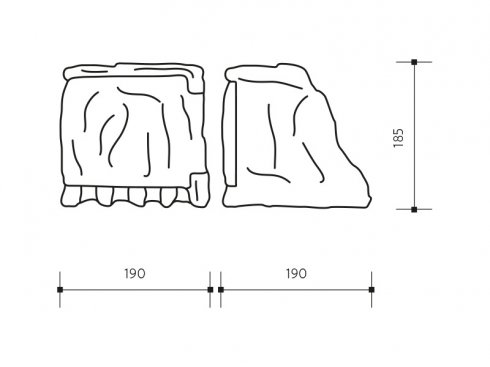 STONE 4Z zahradní elektro-kámen (4x zásuvka, s přívodním kabelem) - šedá-4