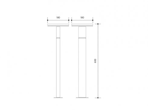 Zahradní LED sloupek / svítidlo BARI - neutrální-2