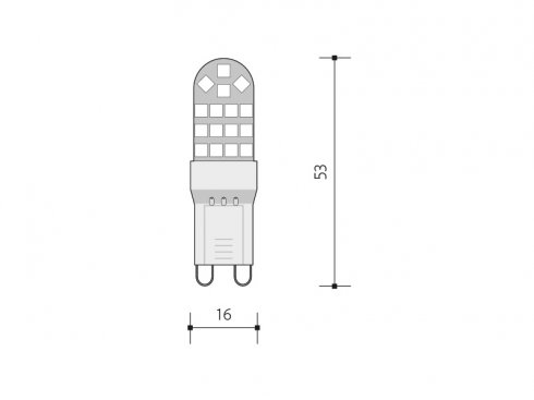 LED KAPSULE DELUXE G9  teplá-1