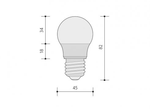 LED GOLF DELUXE světelný zdroj E27 5,5W  teplá bílá-2