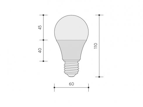 LED ŽÁROVKA DELUXE světelný zdroj 8W  teplá bílá-2