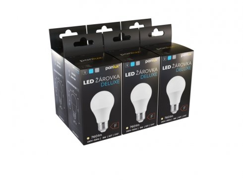 LED ŽÁROVKA DELUXE 8W 3000K sada 6ks-1