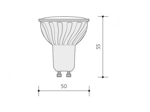 SMD 18 LED DELUXE světelný zdroj 230V GU10  teplá bílá-1