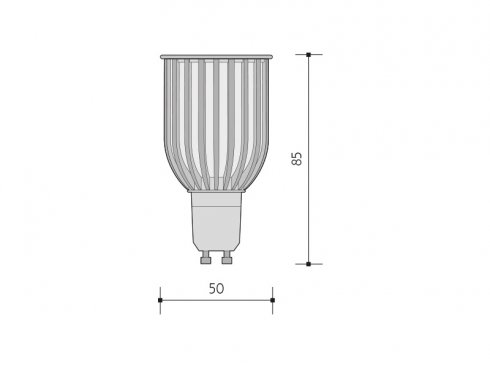 COB LED světelný zdroj 230V 10W GU10  studená bílá-1