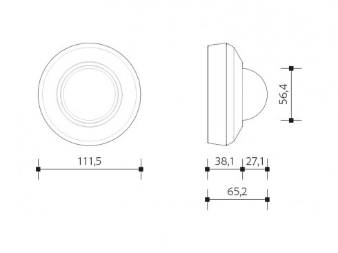 SENSOR P přítomnostní pohybové čidlo 360° - bílá-2