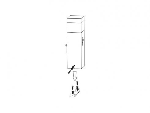 Zahradní sloupek / svítidlo se soumrakovým senzorem GARD 76cm-3